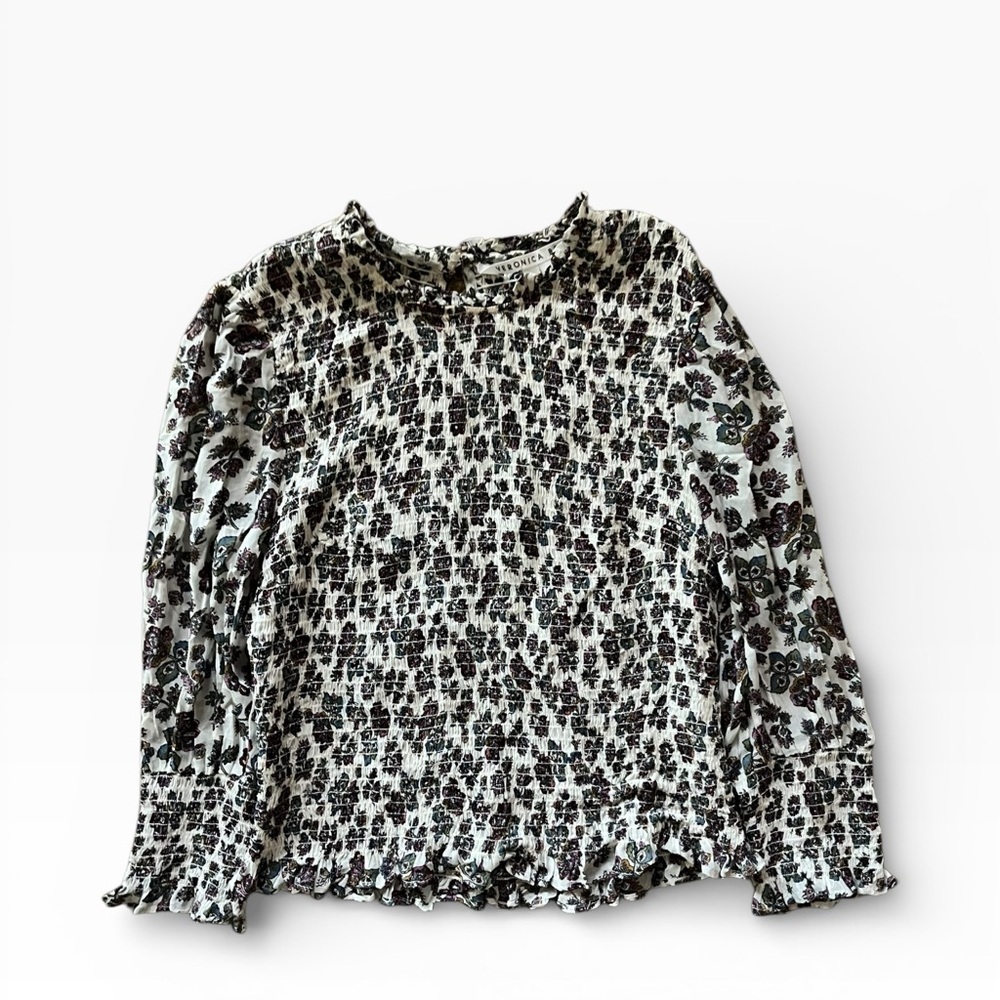 Veronica Beard Textured Floral Top - Picture 8 of 8